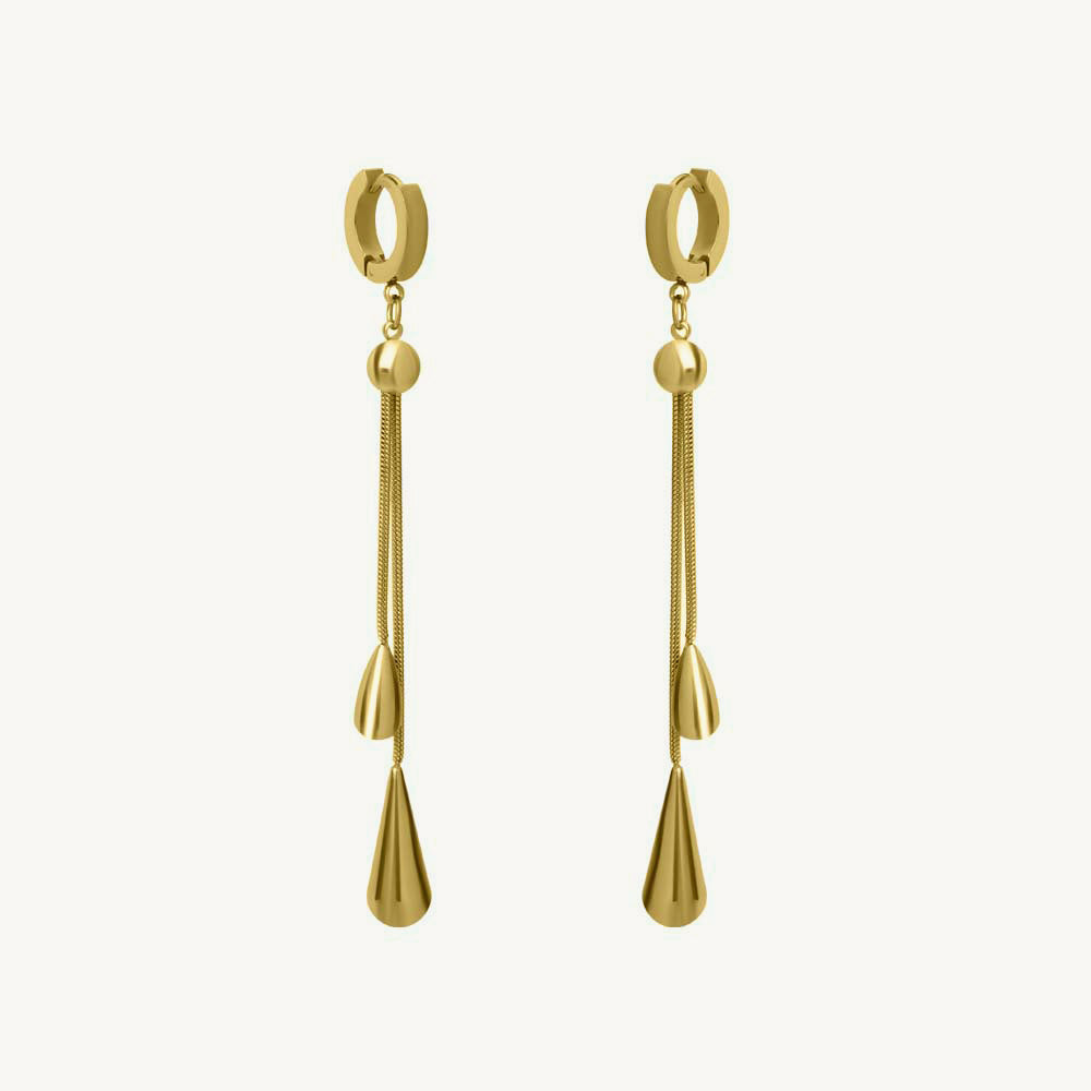 Waterdrop Chain Dangle Earrings