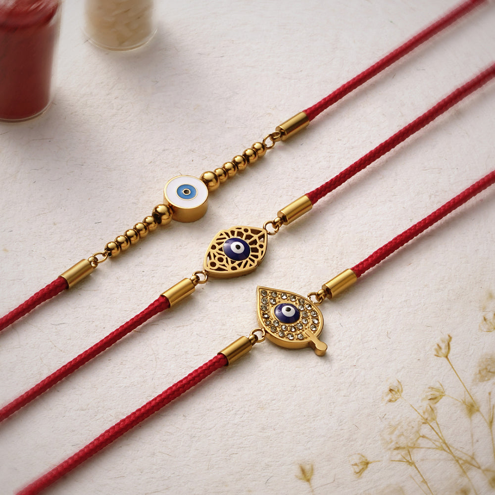 Auspicious Jewel Rakhi Set