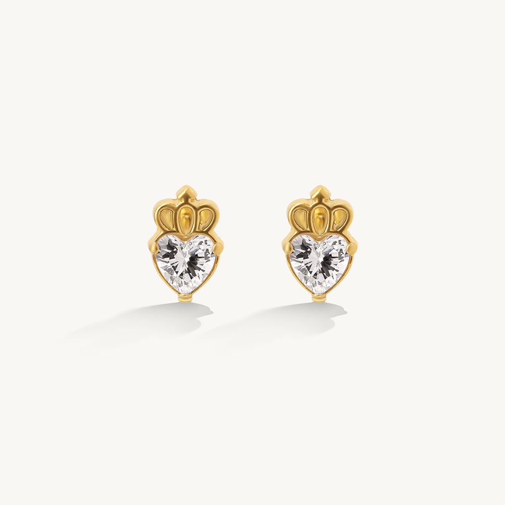 Aurelia Spark Heart Earrings