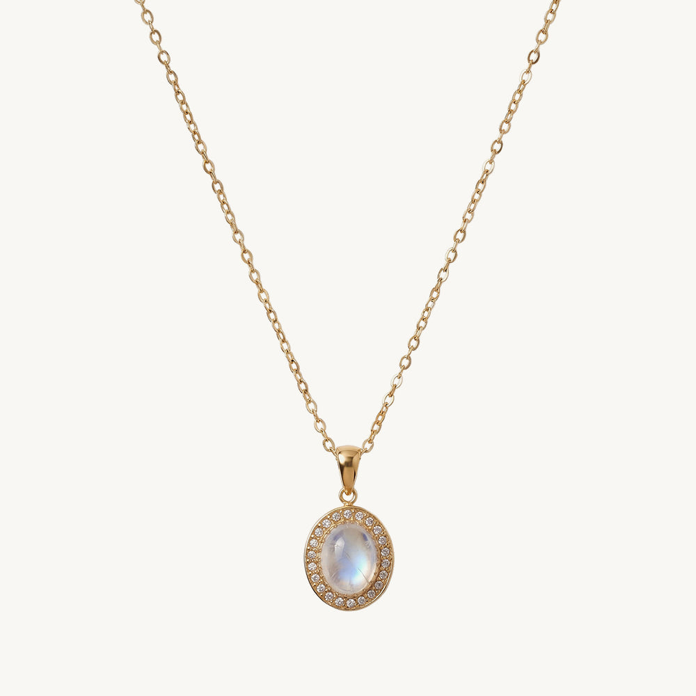 Vintage Pearl Frame Pendant Necklace