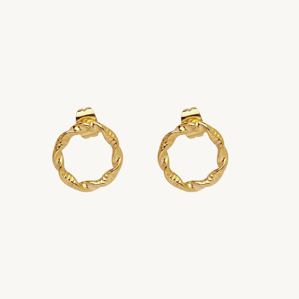Classic Braided Stud Earrings