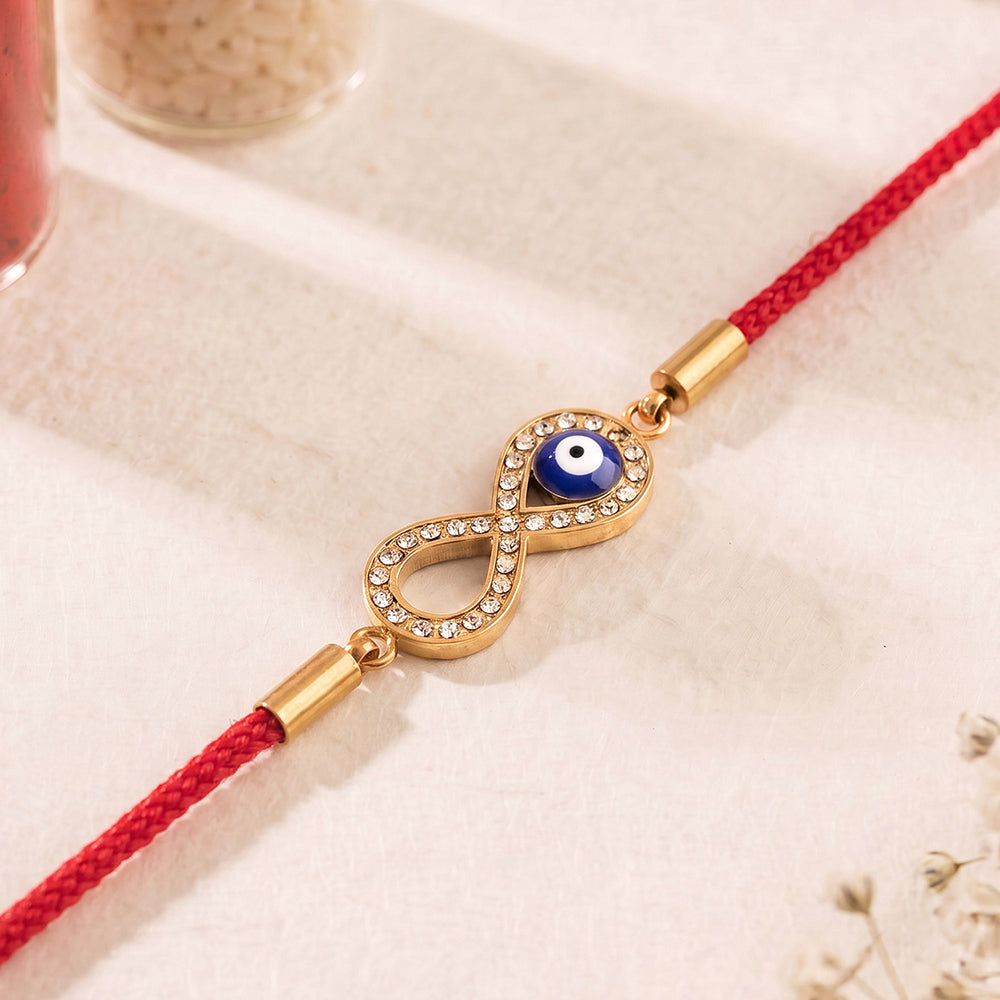 Protective Infinity Evil Eye Rakhi