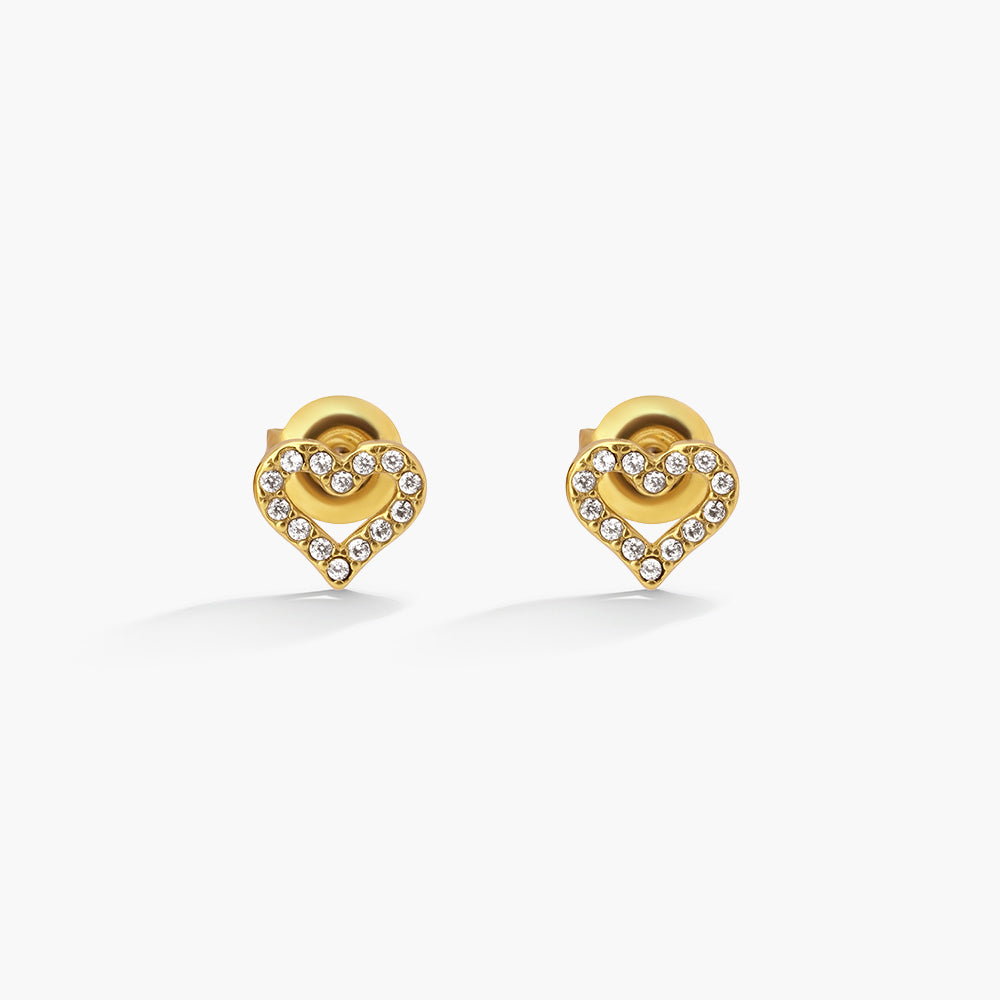Auric Open Heart Studs
