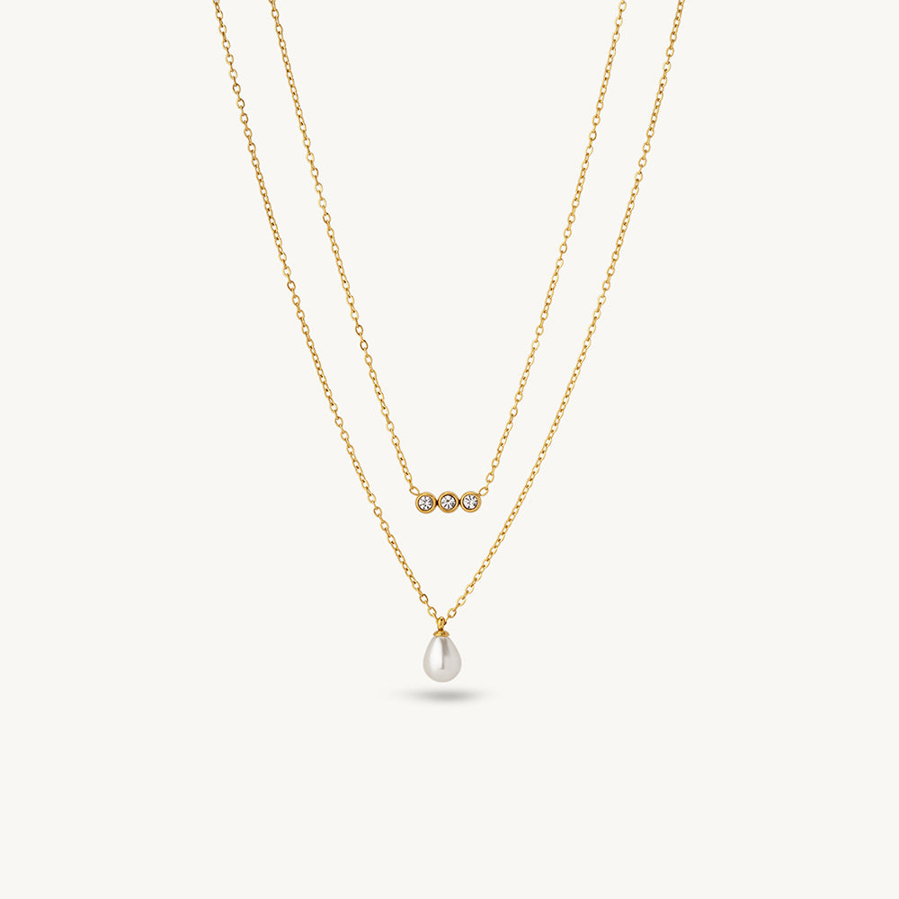 Aurelia Pearl Layered Necklace