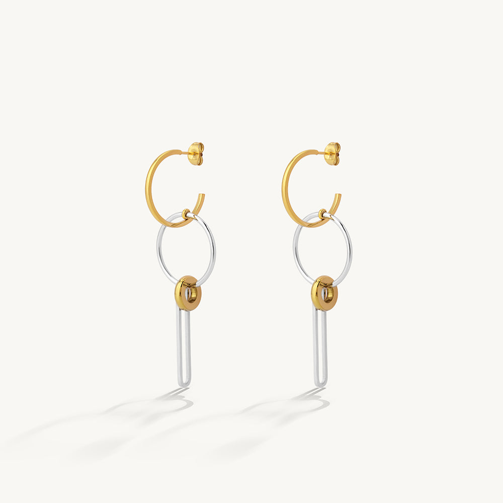 Elysian Hoop Drop Earrings