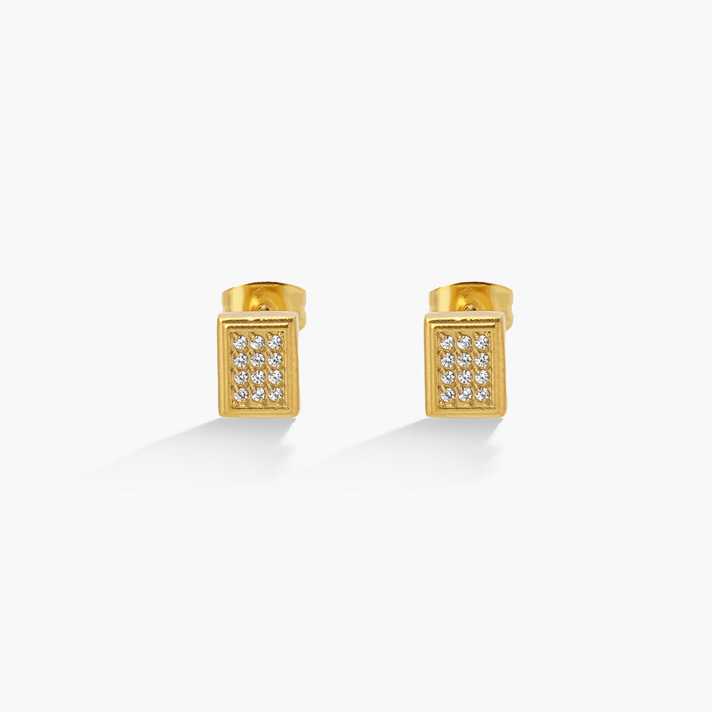 Radiant Square Stud Earrings