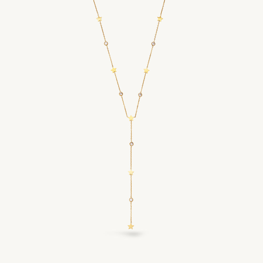 Celestial Star Lariat Necklace