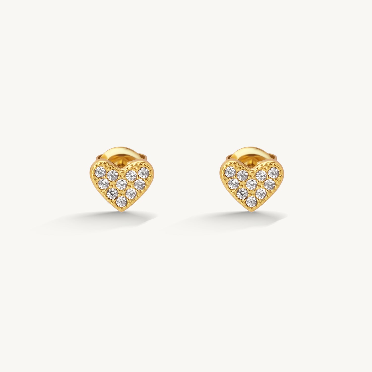Celestial Heart Stud Earrings