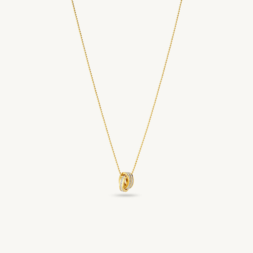 Celestial Crystal Loop Necklace