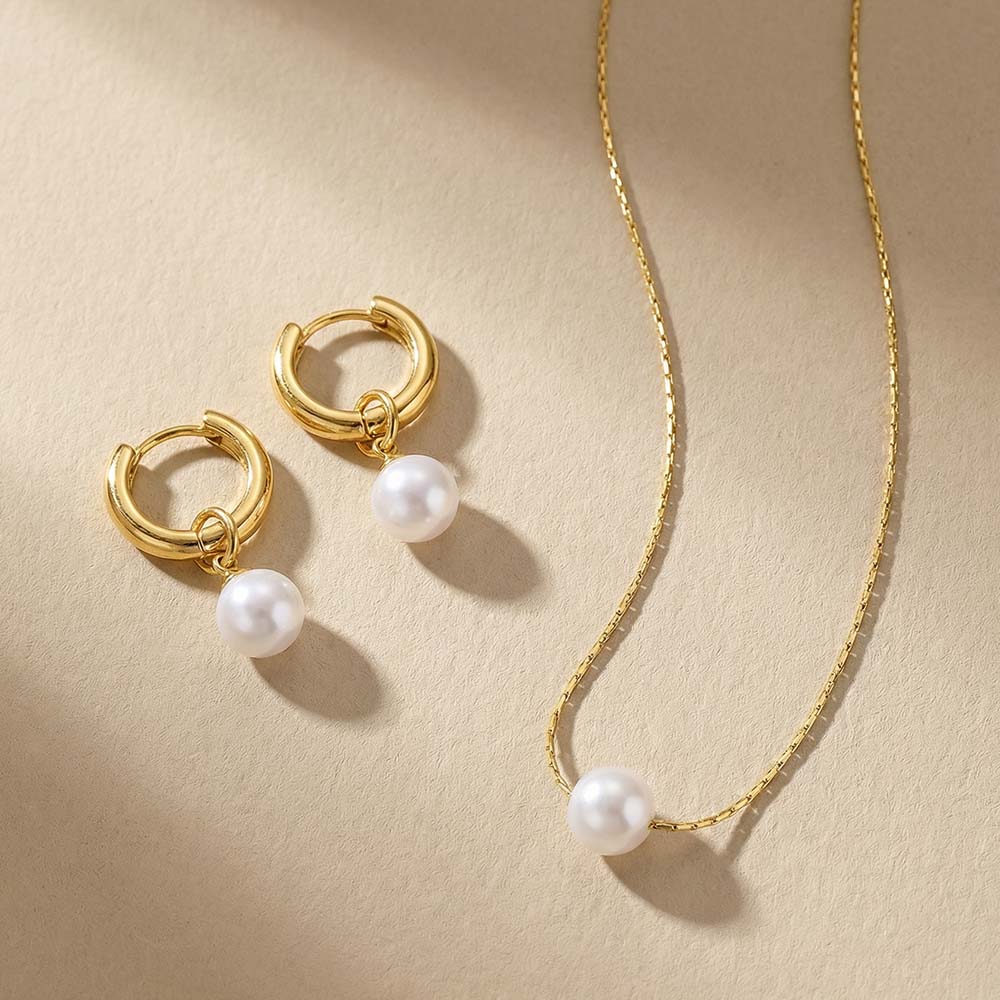 Ivory Pearl Whisper Jewellery Set