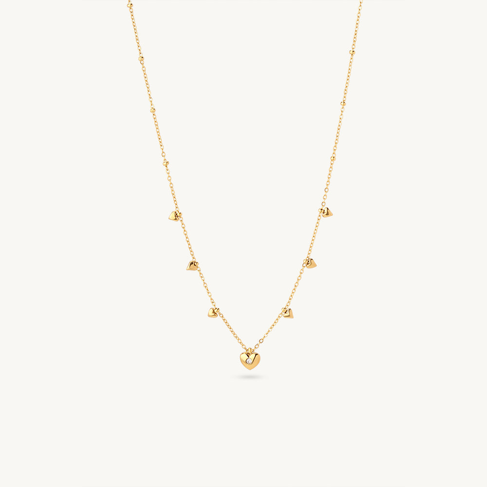 Celeste Heart Station Necklace