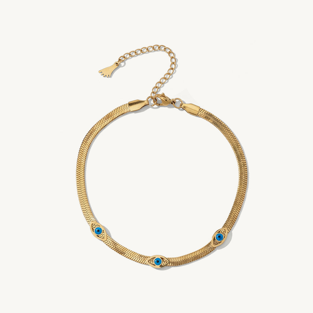 Radiant Evil Eye Station Anklet