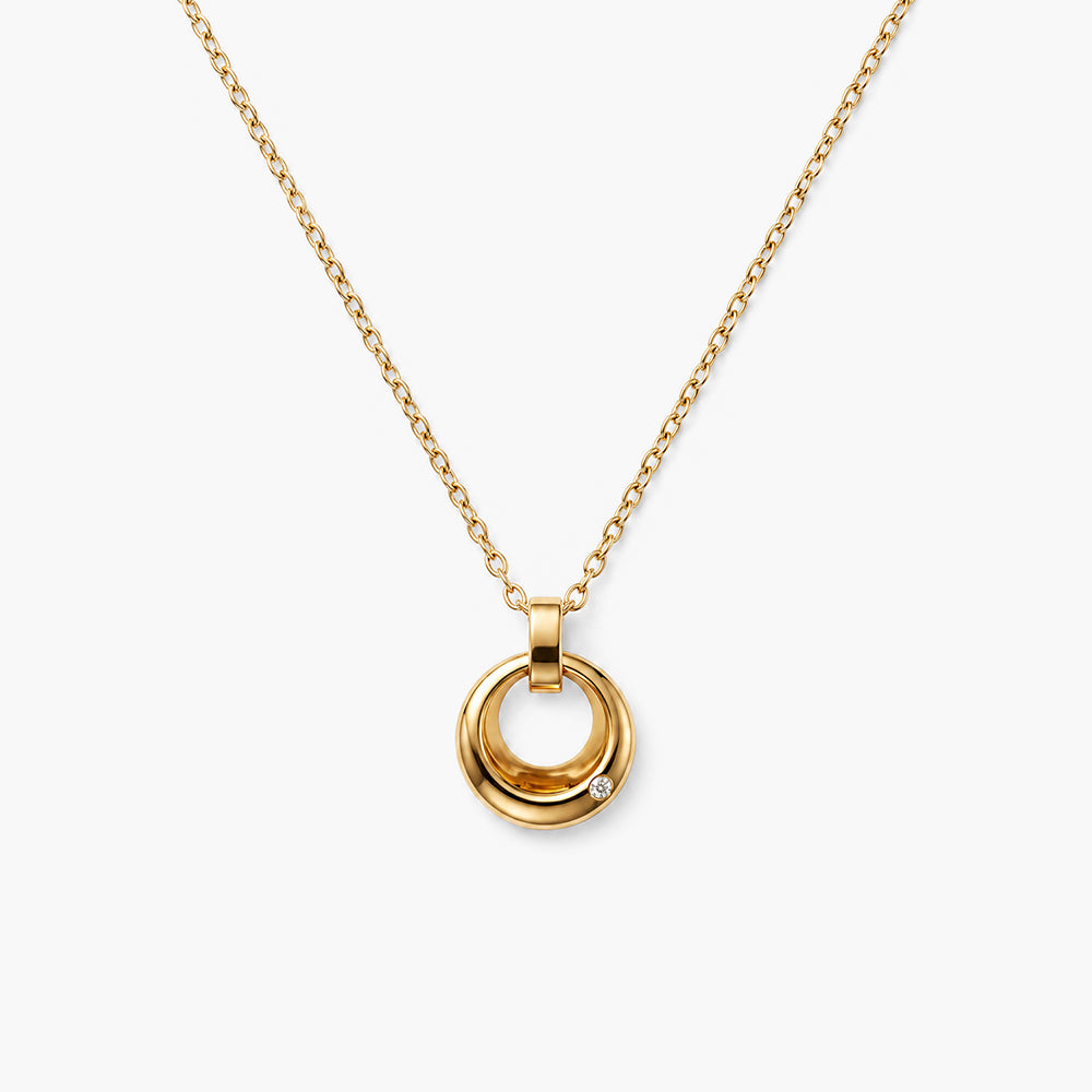 Circular Loop Pendant Necklace