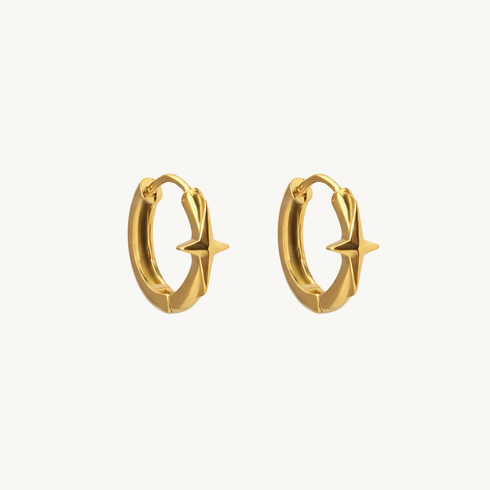 Crossflare Mini Hoop Earrings