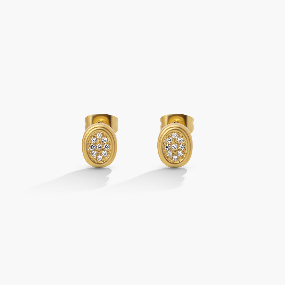 Crystal Bloom Stud Earrings