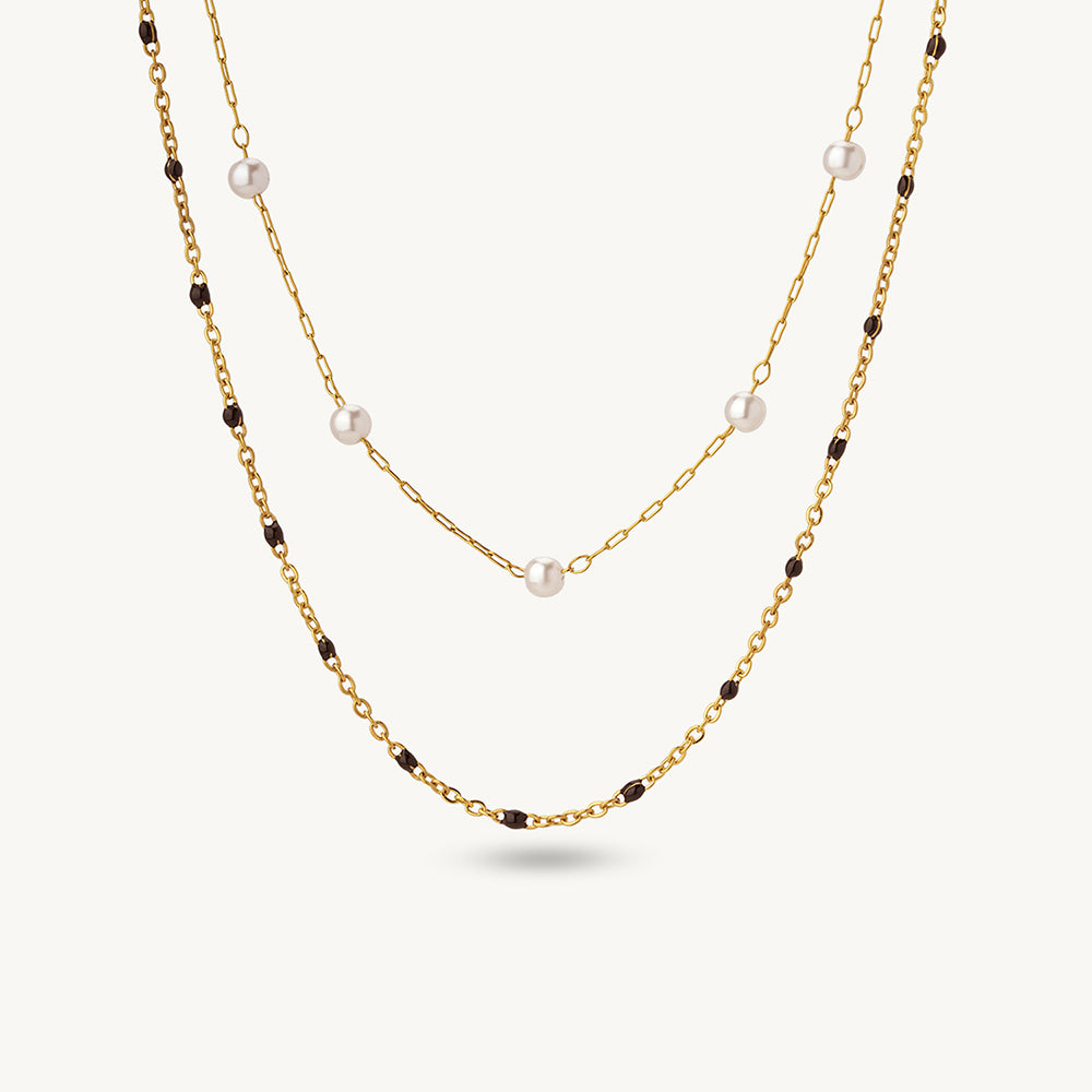Elegant Layered Pearl Demifine Mangalsutra