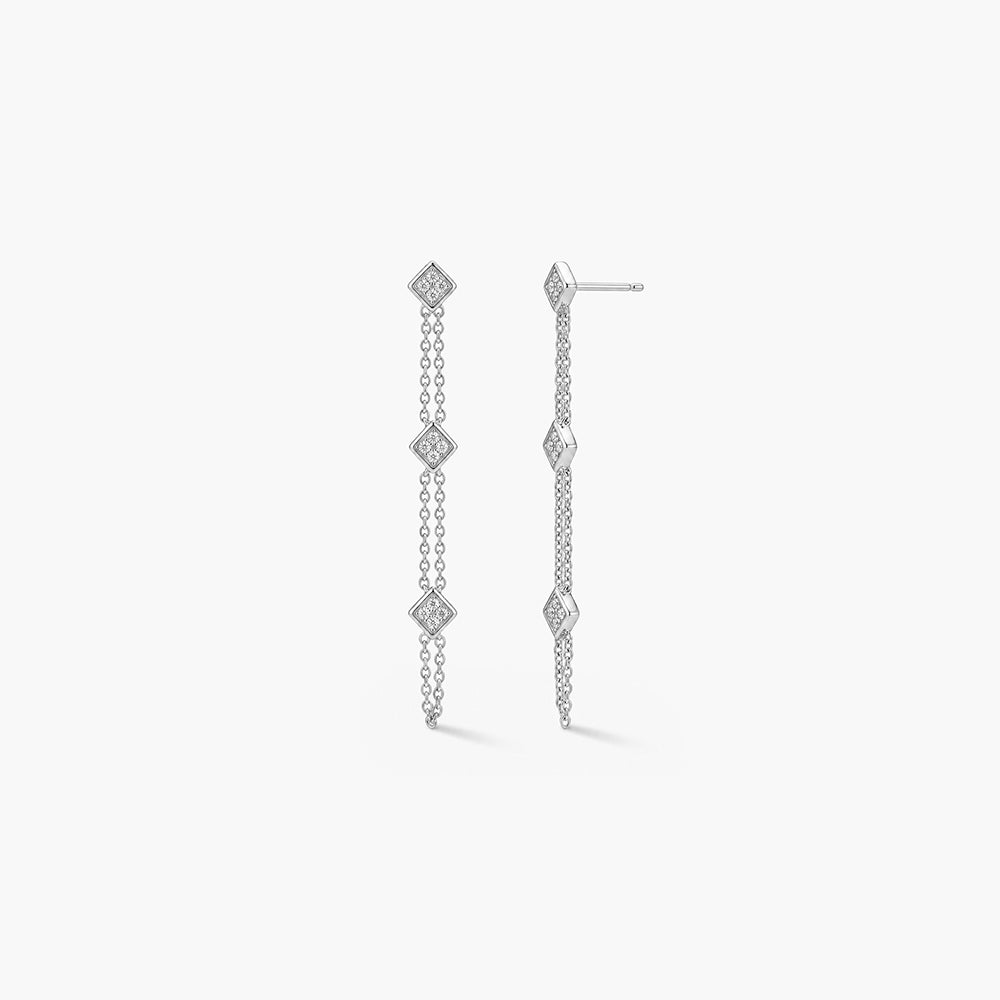 Liora Linea Platinum Plated 925 Sterling Silver Earrings