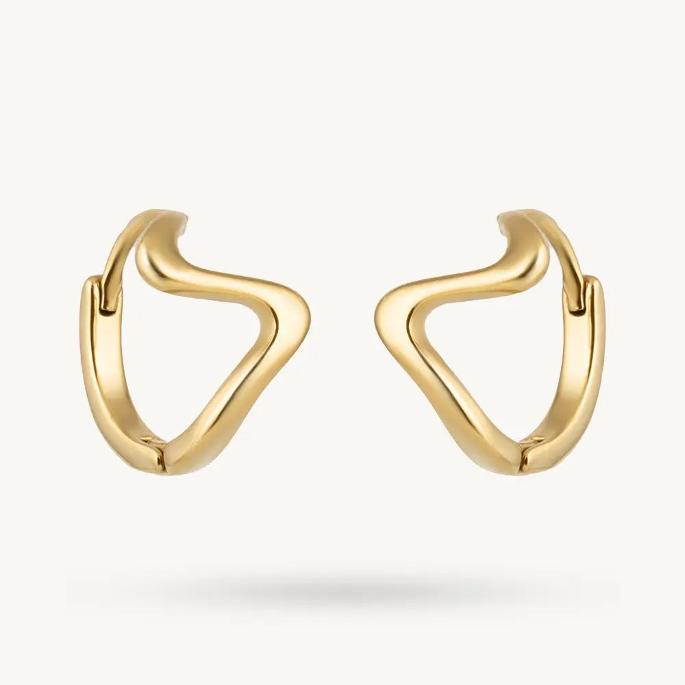 Irregular Curve Hoop Earring