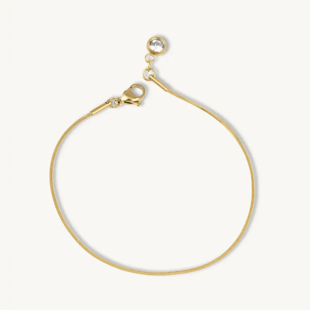 Sparkling Drop Charm Bracelet
