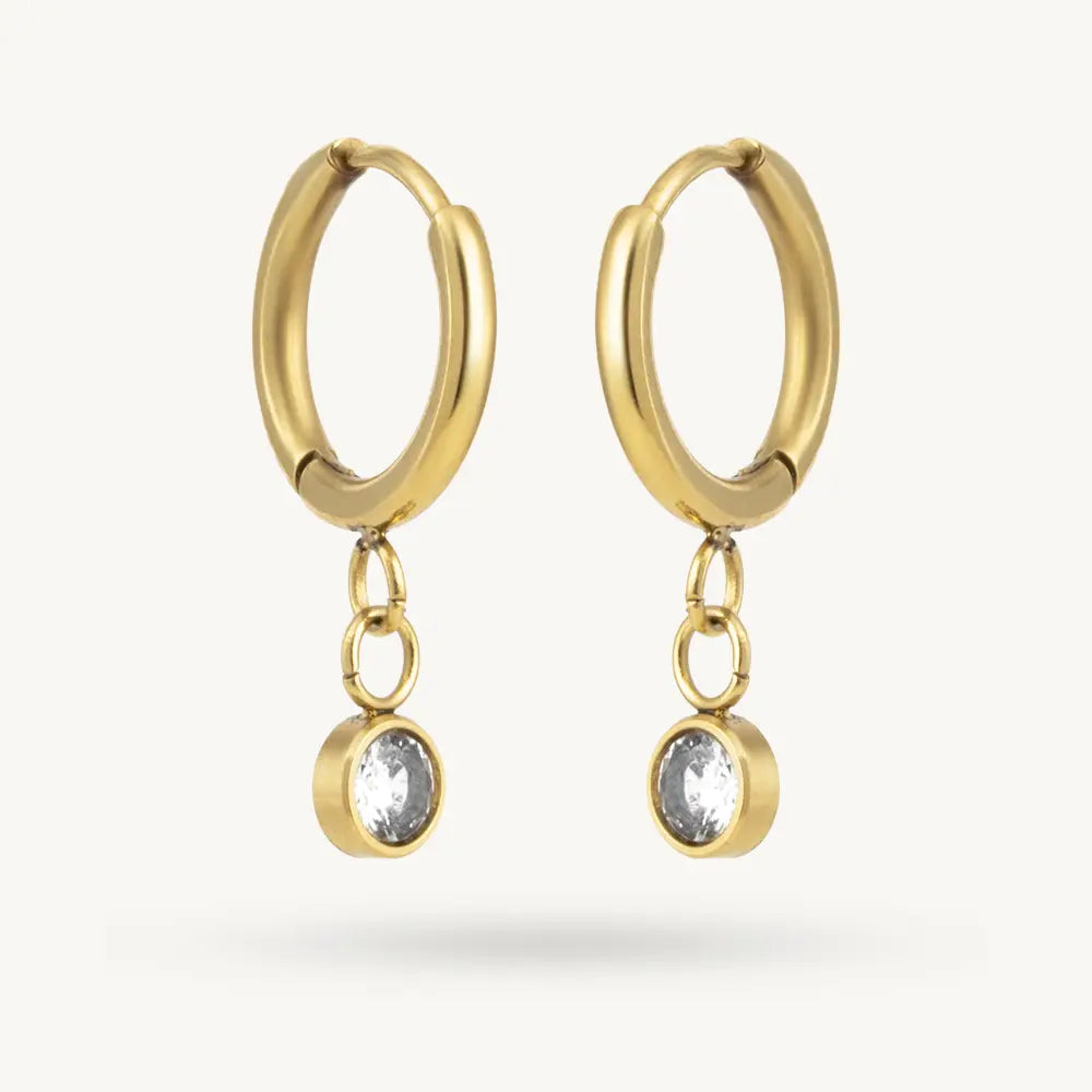 Orbit Crystal Accent Drop Earring