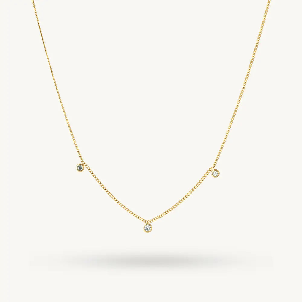 Petite Spark Drop Charm Necklace