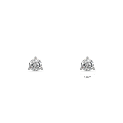 Mini Solitaire 9KT Lab Grown Diamond Studs