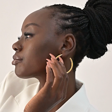 Timeless Styling C Hoops Earrings - view 6