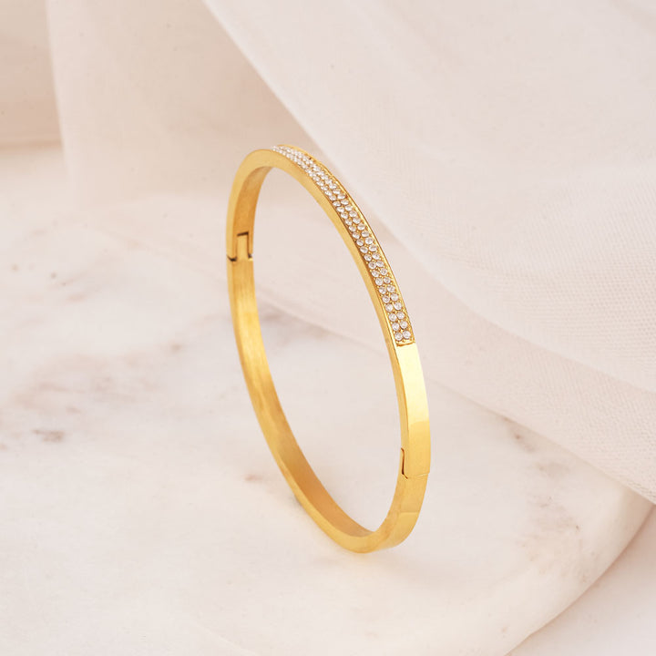 Classy Stone Bangle Bracelet-3