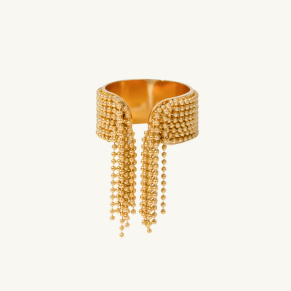 Gold Tassel Ring