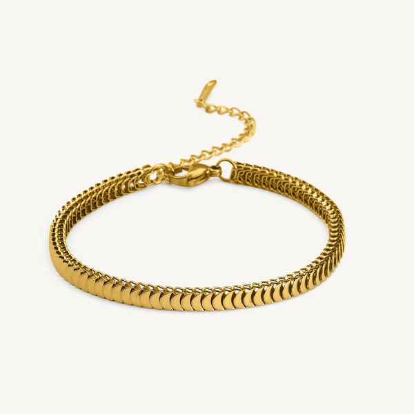 Classic Gold Snake Chain Bracelet