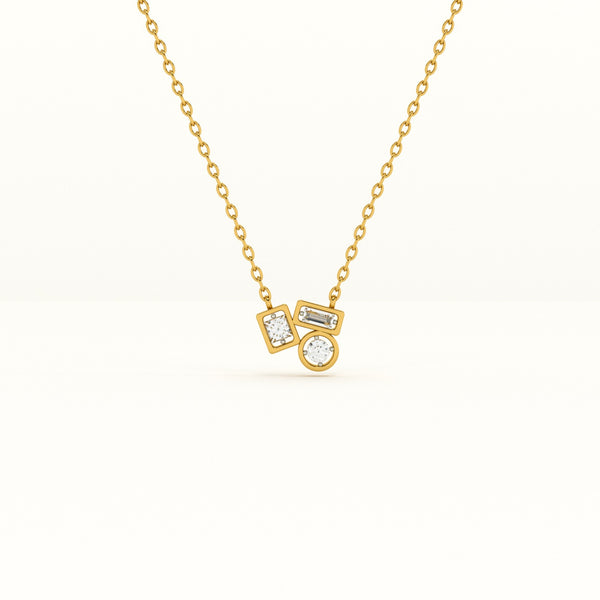 Symphony Of Stones Lab Grown Diamond + Gold Vermeil Necklace