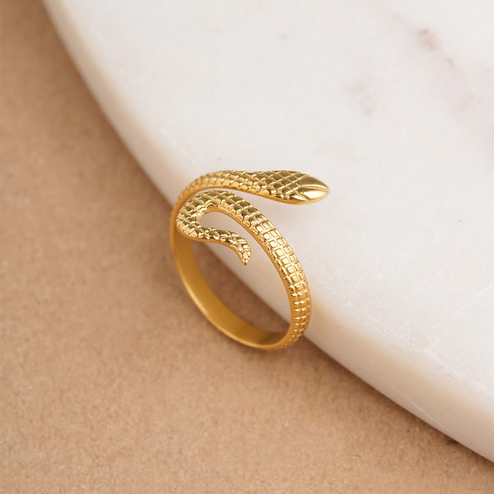 Serpent's Embrace Gold Ring - 2
