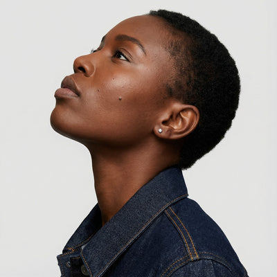 2 Carat 9KT Gold Lab Grown Diamond Solitaire Earrings