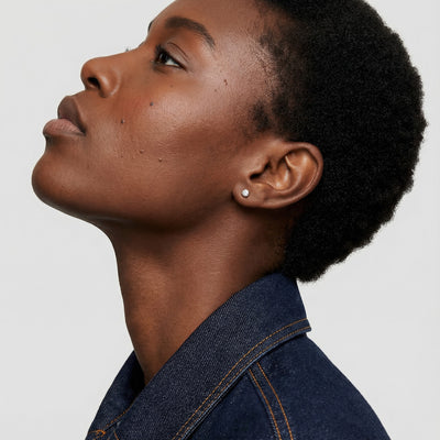 0.81 Carat 9KT Gold Lab Grown Diamond Solitaire Earrings