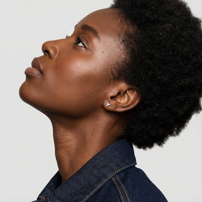 Trio Spark 9KT Gold Lab Grown Diamond Stud Earring