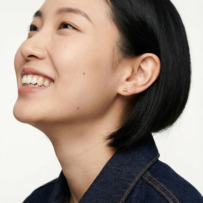 Trinity Knot 9KT Gold Lab Grown Diamond Stud Earring