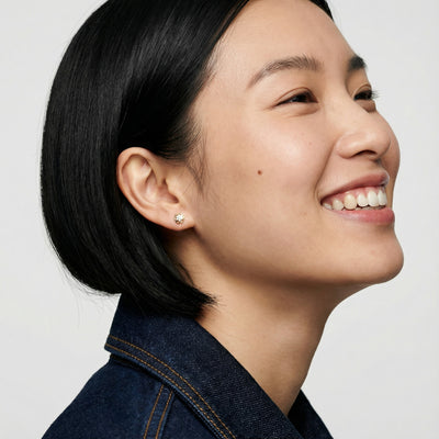 Blooms 9KT Gold Lab Grown Diamond Stud Earring