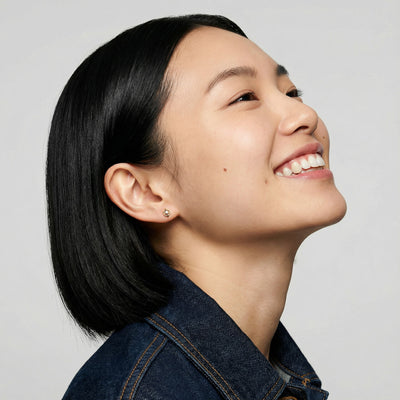 Sleek & Chic 9KT Gold Lab Grown Diamond Stud Earring