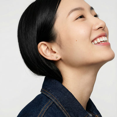 Radiant Knot 9KT Gold Lab Grown Diamond Earrings