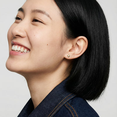 Gilded Grace 9KT Gold Lab Grown Diamond Earrings