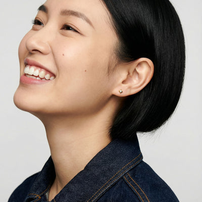 Bold Edge 9KT Gold Lab Grown Diamond Stud Earring