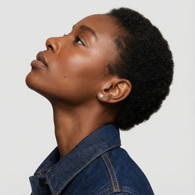 Florette 9KT Gold Lab Grown Diamond Stud Earring