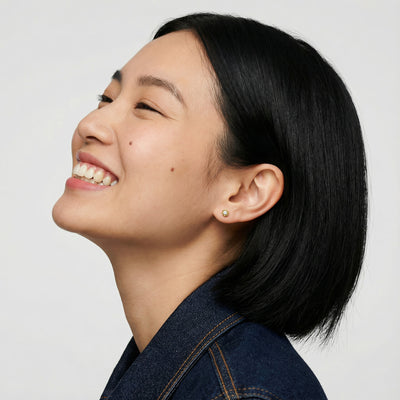 Meadow Bloom 9KT Gold Lab Grown Diamond Stud Earring