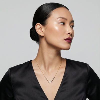 Dreamy 9KT Gold Lab Grown Diamond Mangalsutra