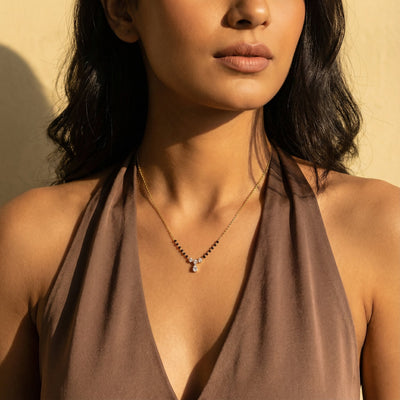 Airy 9KT Gold Lab Grown Diamond Mangalsutra