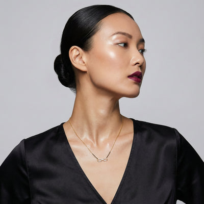 Hexa Bar 9KT Gold Lab Grown Diamond Mangalsutra