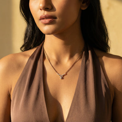 Ritvi 9KT Gold Lab Grown Diamond Mangalsutra