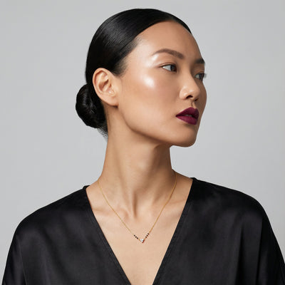 Dainty Bloom 9KT Gold Lab Grown Diamond Mangalsutra