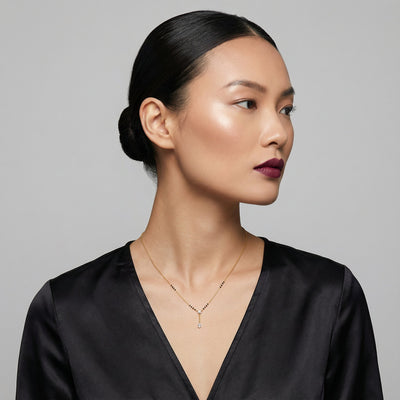 Pure Vow Teardrop 9KT Lab Grown Diamond Mangalsutra