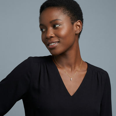 Diamond Trio 9KT Gold Lab Grown Diamond Pendant